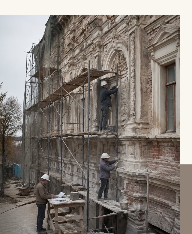 Реставрация объектов культурного наследия под ключ в Вологде