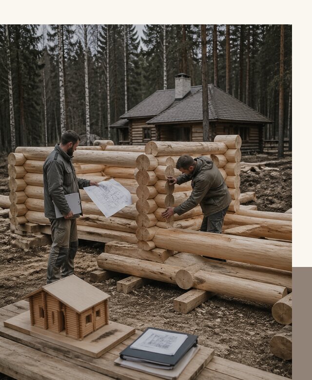 Проектирование и строительство домов из бревна в Вологде